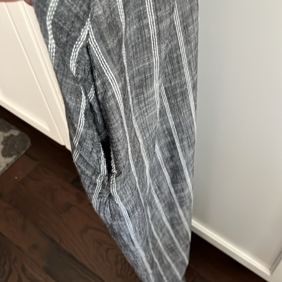 Elan Grey Striped Maxi Dress Beach cover up - Picture 7 of 7